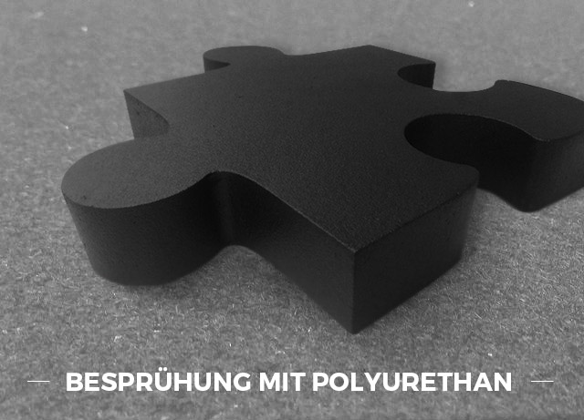 Besprühung mit Polyurethan