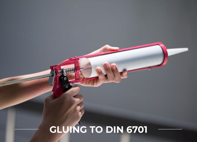 Gluing to DIN 6701